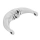 Ciondolo in Zama con Porta Perchicche a Forma di Luna 16X24 mm