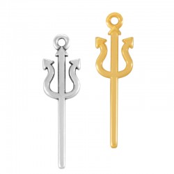 Colgante de Metal Zamak Tridente 7x28mm