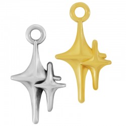 Charm Étoile en Zamak 9 x 17 mm