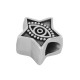 Curseur en Zamak avec Étoile et œil Maléfique 12 mm Ø4.5 mm