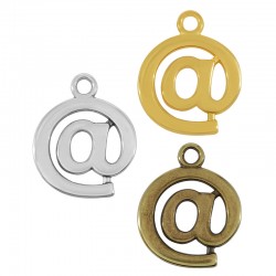 Colgante de Metal Zamak Símbolo ''Arroba'' 24mm