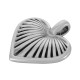 Ciondolo in Zamak a Forma di Cuore 19X18 mm