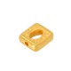 Zamak Bead Square with Evil Eye 10mm Ø1.5mm