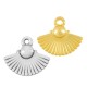 Colgante de Metal Zamak Abanico 17x11mm