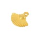 Charm en Zamak en Forme D'Éventail 17 x 11 mm