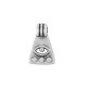 Colgante de Metal Zamak Triángulo con Ojo 8x9mm