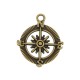 Zamak Charm Compass 21mm