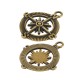Zamak Charm Compass 21mm