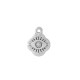 Zamak Charm Rhombus with Evil Eye 11mm