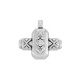 Zamak Charm Geometric Cross 15x10mm