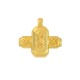 Breloque Géométrique en Zamak 15 x 10 mm