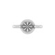 Connettore Rotondo in Zama con Fiore 6 mm