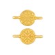 Connecteur rond en Zamak avec Fleur Mandala 7 mm