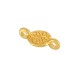 Conector de Metal Zamak Redondo con Flor de Mandala 7mm