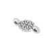Zamak Connector Round with Mandala Flower 7mm