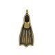 Pendentif Zamak Nageoire 15 x 35 mm
