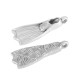 Pendentif Zamak Nageoire 15 x 35 mm
