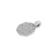 Zamak Charm Octagon with Flower 9mm