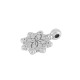 Zamak Charm Mandala Flower 10mm