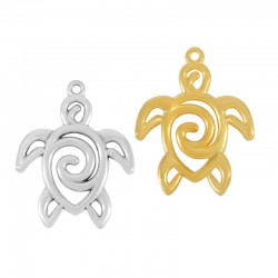 Pendentif en Zamak Tortue 31 x 35 mm