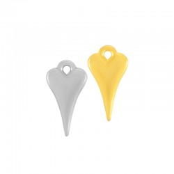 Charm cœur en Zamak 10 x 15 mm