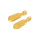 Zamak Charm Geometric with Flower 10x5mm
