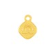 Zamak Charm Rhombus with Rainbow 10mm