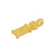 Zamak Charm Heart Rectangular 10x4mm
