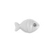 Perle en Zamak en Forme de Poisson 12 x 8 mm Ø 1.6 mm