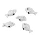 Pasador de Metal Zamak Pez 12x8mm(Ø1.6mm)