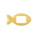 Perla in Zamak a Forma di Pesce 20X10 mm Ø1.6 mm