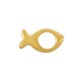 Perla in Zama a Forma di Pesce 18X10 mm Ø1.8 mm