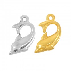 Breloque Dauphin en Zamak 11 x 16 mm