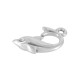 Breloque Dauphin en Zamak 11 x 16 mm