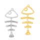 Ciondolo in Zama a Forma di Lisca di Pesce 28X53 mm (5 Pezzi/Set)
