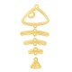 Zamak Pendant Fishbone 28x53mm (5pcs/Set)