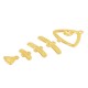 Zamak Pendant Fishbone 28x53mm (5pcs/Set)