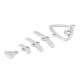 Colgante de Metal Zamak Raspa 28x53mm (5pcs/Set)