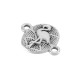 Connecteur Ovale en Zamak avec Flamant rose 11 x 13 mm
