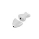 Perla in Zama a Forma di Pesce 20X10 mm Ø2 mm (2 Pezzi/Set)