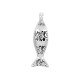 Colgante de Metal Zamak Pez 9x23mm