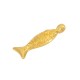 Ciondolo in Zama a Forma di Pesce con Fiore 8X20 mm