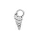 Zamak Charm Shell 14x28mm Ø1.6mm