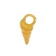 Zamak Charm Shell 14x28mm Ø1.6mm