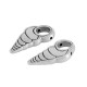 Zamak Charm Shell 14x28mm Ø1.6mm
