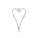 Zamak Pendant Heart 28x38mm
