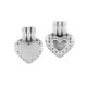 Ciondolo Cuore in Zama 8x7 mm