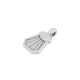 Colgante de Metal Zamak Geométrico Irregular con Ojo 8x10mm