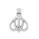 Zamak Charm Geometric Irregular 13mm
