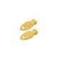 Breloque Géométrique Irrégulière en Zamak avec Fleur 7 x 10 mm Ø 1.6 mm